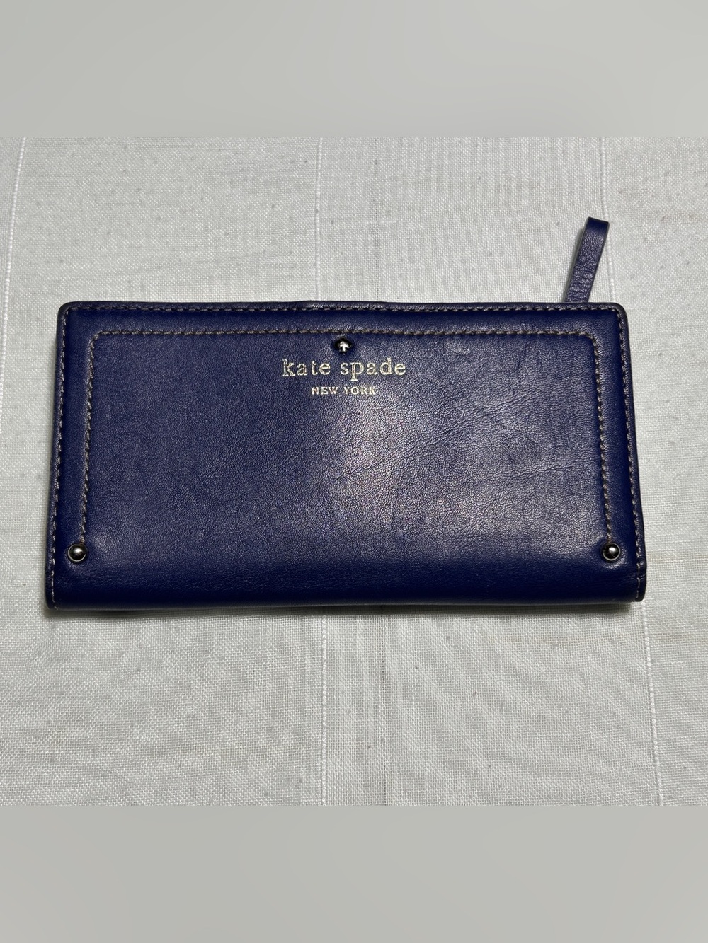 Kate Spade Blue Leather Wallet